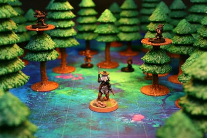 Dirt Cheap Dungeons - Dark Pine Forest Terrain Kit | Modular & Customizable | Injection-Molded for Superior Durability | TTRPG Accessories for D&D, Daggerheart, & Tabletop Gaming
