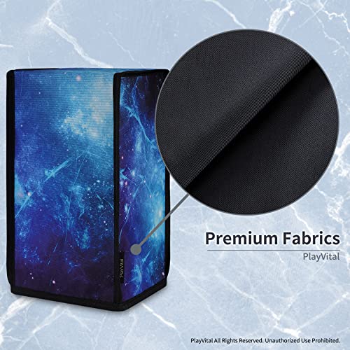 PlayVital Nylon Dust Cover for Xbox Series X Console, Soft Neat Lining Dust Guard, Anti Scratch Waterproof Cover Sleeve for Xbox Series X Console - Blue Nebula - color: Blue Nebula