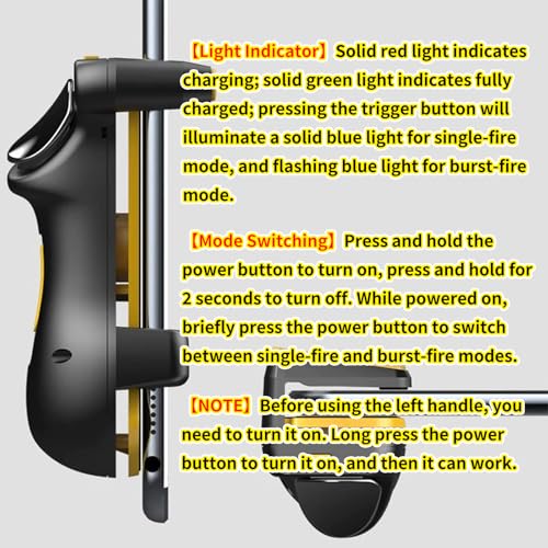 VLUOO Tablet Gaming Triggers, Universal 4-Finger Game Controller with Adjustable Frequency, Capacitive Sensitive Shoot/Aim Triggers for iPad Android Tablet PUBG/Fortnite Mobile Gaming