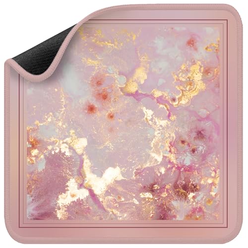 Mahjong Mat for Table Durable Mahjong Table Cover with Unique Design, Premium Mahjong Accessories, Perfect Mahjong Gifts for Women, Game Mat for Mahjong and Board Game Enthusiasts (Rosé Gold Marble) - style: Rosé Gold Marble
