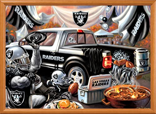 MasterPieces - 1000 Piece Jigsaw Puzzle, NFL Las Vegas Raiders, Fun for Adults and Family, Non-Glare Finish, 19.25"x26.75" - style: Las Vegas Raiders