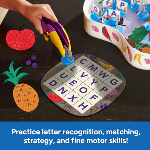 Educational Insights Frida's Fruit Fiesta - ABC Matching Games for Kids Ages 4-8, Alphabet Bingo Game for Kids, Toddler Board Games and Fine Motor Skills Toys, Preschool Letter Learning Alphabet Toys