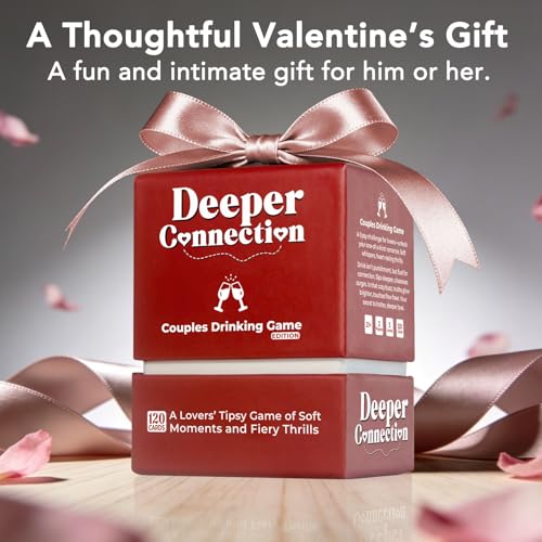 Couples Card Games for Adults – 120 Flirty & Romantic Dares with 3 Levels, Fun Date Night Game for 2 Players, Intimate Couples Games with Optional Drinking, Wedding Gift for Couple