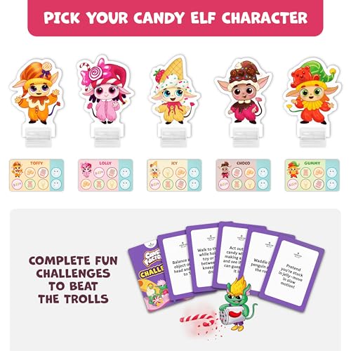 Candy Factory Board Game for Kids 4-6 Year Old & Family, No Reading Needed | Fun beginner-friendly adventure in the land of candy, candy-themed educational toy for family game night & classroom