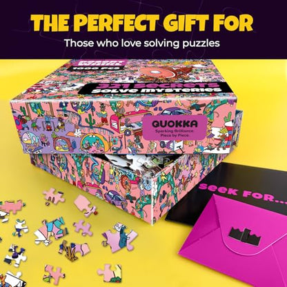 1000 Piece Puzzle for Adults – Jigsaw Puzzles for Adults 1000 Pieces | Desert Whirl Jigsaw Puzzles – Hidden Secrets & Audio Story – Premium Box Packaging – Extra Fun Challenges - color: Desert