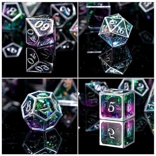 LET'S RESIN Upgraded Large DND Silicone Molds for Resin with 7 Cavities | Polyhedral Stereoscopic Game Epoxy Resin Molds for DIY Dice Making, Table Board Game