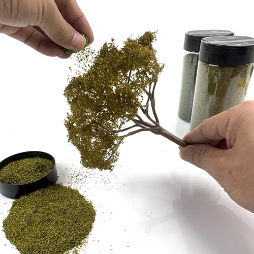Multicolor Leaf Model - 300ml Miniature Scenery Material for Train Railway, Diorama, Car Scene & Scale Landscape Layouts (Winter Color) - color: Winter Color