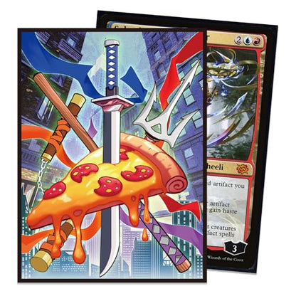 Kabinka MTG Card Sleeves - Turtles 100 Standard Size Pack Clear Front & Matte Finish Back MTG Sleeves for Magic The Gathering TCG - color: A