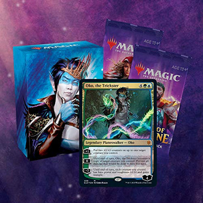 Magic The Gathering Throne of Eldraine Oko, The Trickster Planeswalker Deck | Ready-to-Play | 60-Card Starter Deck - style: Oko, The Trickster