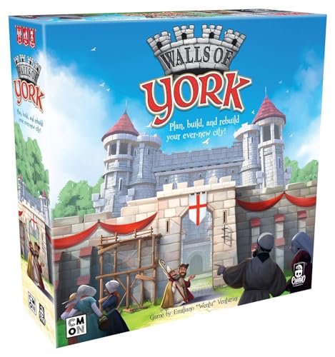 Walls of York Board Game | Strategy Game for Teens and Adults | Adventure Board Game | Fun Family Board Game | Ages 14+ | 2-4 Players | Average Playtime 30 Minutes | Made by Cranio Creations