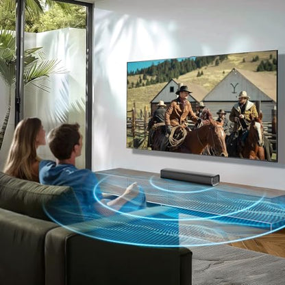 MZEIBO Sound Bar,50W for Smart TV Bluetooth 5.3 Speaker 17 Inch TV Speaker with ARC/Optical/AUX Connections - color: Black