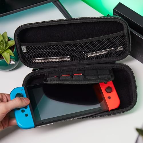 Numskull Teenage Mutant Ninja Turtles Hard Shell Travel Case for Nintendo Switch and OLED Model Console - Fits 10 Games and Switch Accessories - color: TMNT