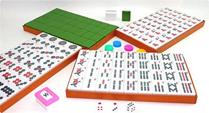 Chinese Filipino Numbered Tiles Mahjong 144 Tiles 1.45" Easy-to-Read Game Set Mah-Jongg, Mah Jongg, Majiang