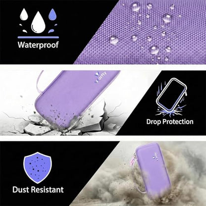 worfty Travel Carrying Case for Retroid Pocket 6/ G2/ 5/ 4/ 4pro Game Handheld Console (Case Only) - Hard Protective Carrying Storage Bag (Purple) - color: Purple