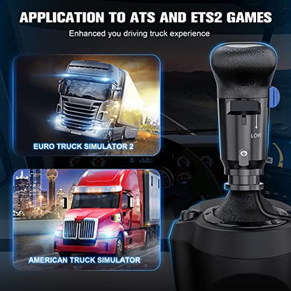 aikeec USB Gearshift Knob from a Man Truck ATS ETS for Logitech G29 G27 G25 G920 H Gearshift Shifter Knob for ATS ETS2 Games AI PC … | USB gear shift knob for ATS/ETS2 truck simulation, compatible with Logitech G25 G27 G29 G920 shifters for PC sim gaming