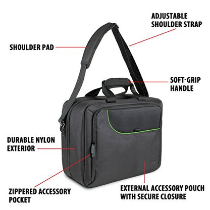 USA Gear Board Game Bag Fits Catan, Cards Against Humanity, Monopoly, Battleship, Sequence, Ticket to Ride & more - Board Game Storage Bag with Customizable Interior, Padded Shoulder Strap (Red) - color: Green