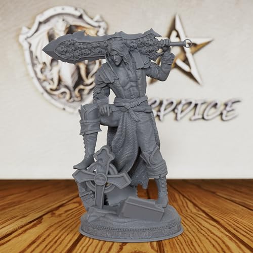 Vampire Swordsman Tabletop Unpainted Miniature Set, DND Minis for Dungeons and Dragons,Fantasy Role Playing Figurine, Great for Vampire Encounters & Gothic Theming- AS197