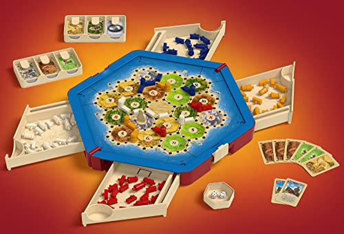 CATAN Traveler COMPACT EDITION Board Game - Settle, Trade, and Build on the Go! Strategy Game, Family Game for Kids and Adults, Ages 10+, 2-4 Players, 60 Minute Playtime, Made by CATAN Studio | Settle, Trade, and Build on the Go, Strategy Game, Family Gam