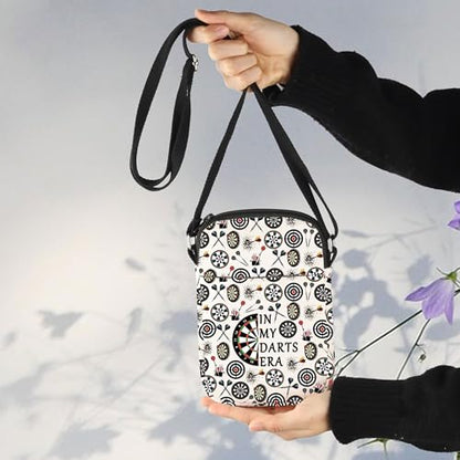 MNIGIU Funny Dart Gift For Dart Player In My Darts Era Crossbody Bag Dartboard Paint Shoulder Bag Dart Game Queen Gift - color: In My Darts Era