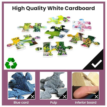Jigsaw Puzzles 500 Pieces for Adults,Spring Puzzles 500 Pieces Adult Puzzles Games Family Challenging Game Great Gift Idea 20.5x15IN - style: Garden