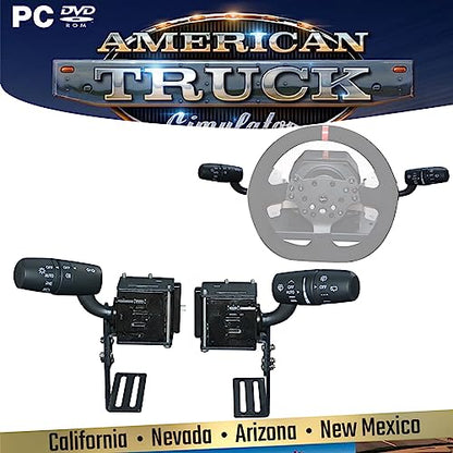 Obokidlyamor Simulator Turn Signal Wiper Light Combination Switch for Logitech G920/G923 For PXN V10 Gaming Steering Wheel Truck ATS & ETS2 Hub Trucker(For PXN V10) - size: For PXN V10