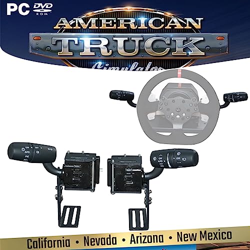 Obokidlyamor Simulator Turn Signal Wiper Light Combination Switch for Logitech G920/G923 For PXN V10 Gaming Steering Wheel Truck ATS & ETS2 Hub Trucker(For PXN V10) - size: For PXN V10