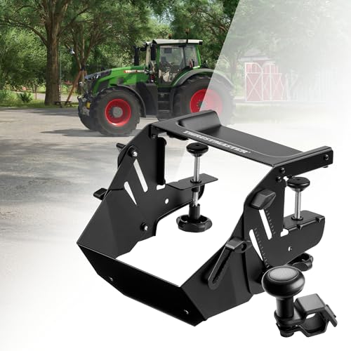 Thrustmaster T128P SimTask Racing Wheel & FarmStick Pack - PS5 & PC | Force-feedback base, T2PM pedal set, 3-axis joystick, 33 action buttons, metal desk attachment, tractor and loader control - style: T128P Farming Pack Bundle