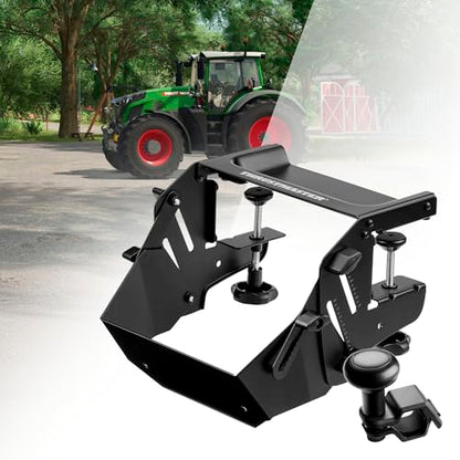 Thrustmaster T128P SimTask Racing Wheel & FarmStick Pack - PS5 & PC | Force-feedback base, T2PM pedal set, 3-axis joystick, 33 action buttons, metal desk attachment, tractor and loader control - style: T128P Farming Pack Bundle