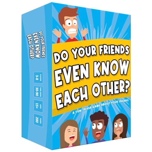 Do Your Friends Even Know Each Other? Fun Party Game for Adults and Teens | See How Well You Know Your Friends in this Who Knows You Best Friends Edition Game for Game Night, the Ultimate Friends Gift