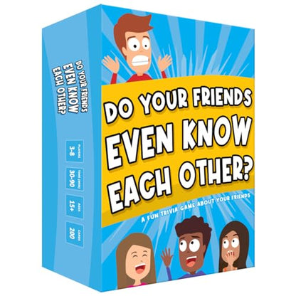 Do Your Friends Even Know Each Other? Fun Party Game for Adults and Teens | See How Well You Know Your Friends in this Who Knows You Best Friends Edition Game for Game Night, the Ultimate Friends Gift