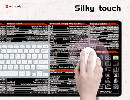 excovip Shortcuts Mouse Pad for Matlab-Extended Large Cheat Sheet Mousepad PC Office Spreadsheet Keyboard Mouse Mat Non-Slip Stitched Edge 80x30x0.2 cm 0458 - color: for Matlab