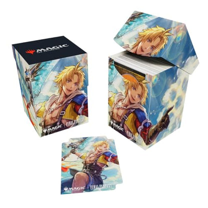 Ultra Pro - Final Fantasy x Universes Beyond Tidus (Commander) 100+ Deck Box for Magic: The Gathering | Trading Card Accessories, Collectible Card Game Gear, Fantasy Gaming Supplies - style: Tidus