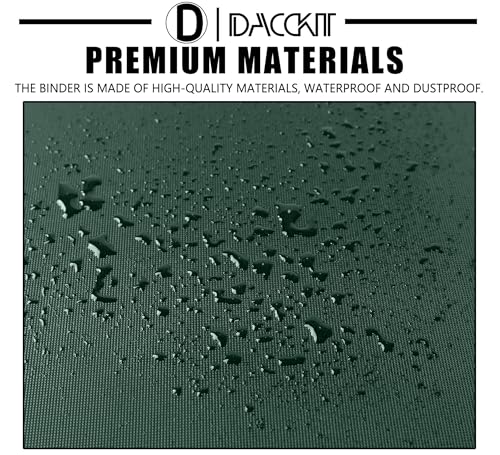 D DACCKIT Card Binder 16 Pocket - Fits 1024 Cards，4X4 Ringless Card Album with Sleeves for Trading Cards & Sports Cards（Model A，Blackish Green） - color: Blackish Green