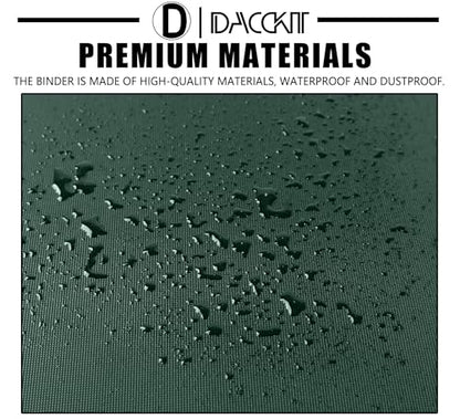 D DACCKIT Card Binder 16 Pocket - Fits 1024 Cards，4X4 Ringless Card Album with Sleeves for Trading Cards & Sports Cards（Model A，Blackish Green） - color: Blackish Green
