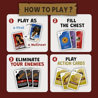 SAVANA Traitors Aboard - Award Winning Secret Identity Party Game - Fun, Bluffing and Betrayal | Easy to Learn, 15-Minute Round | Popular Games for 3-8 Players - Ages 10+