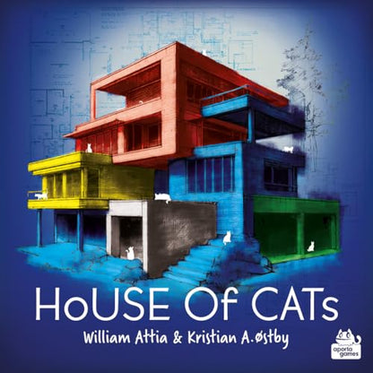 House of Cats Board Game | Whimsical Battle of Wits and Luck! Fun Roll and Write Strategy Game for Kids & Adults, Ages 10+, 1-6 Players, 15-20 Mins