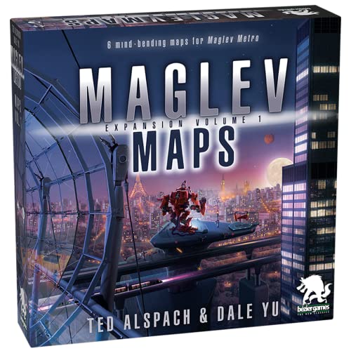 Maglev Maps Board Game, Strategy Board Game for Adults and Family | Tile Laying, Engine Building, Fun Pick Up and Deliver Gameplay, Futuristic Theme