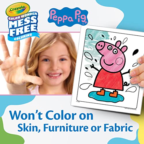 Crayola Peppa Pig Color Wonder Activity Set, Mess Free Peppa Pig Coloring Pages for Toddlers, Peppa Pig Toys, Toddler Gifts - style: Peppa Pig