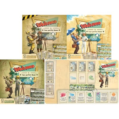 Welcome to The Neighborhood Board Game Expansions Bundle: Doomsday, Summer, Outbreak, Al Solo Expansion, and Playmat (5 Items)
