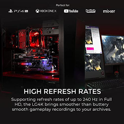 AVerMedia GC573 Live Gamer 4K, Internal Capture Card, Stream and Record 4K60 HDR10 with ultra-low latency on PS5, PS4 Pro, Xbox Series X/S, Xbox One X, in OBS, Twitch, YouTube