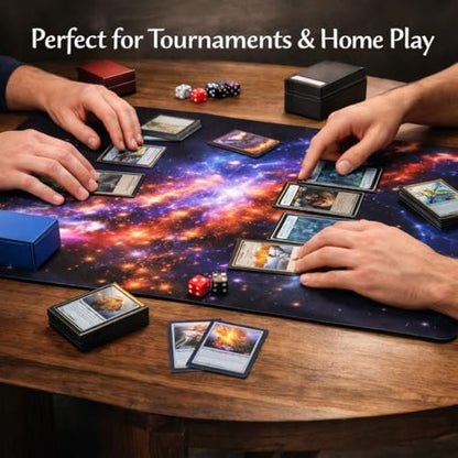 TCG Playmat, 14 x 24 Inch, Personalized Trading Card Game Mat, Full Color Design, Non-Slip Rubber Base, Compatible with TCG Games