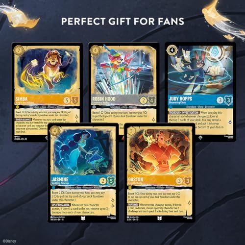 Ravensburger Disney Lorcana TCG: Whispers in The Well Single-Player Deck - Amber & Emerald - Engaging Gameplay - Over 200 Original Disney Artworks - Ideal for Ages 8+
