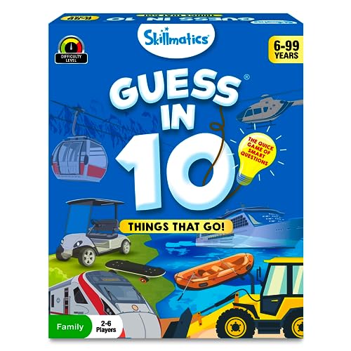 Skillmatics Guess in 10 – Things that Go, Educational & Trivia Card Game - style: Things That Go!