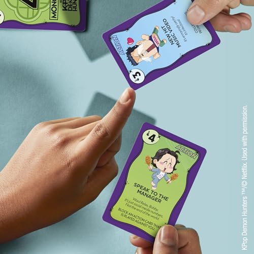 Monopoly Deal: Kpop Demon Hunters Card Game | Family Games for Kids, Tweens, Teens, and Adults | 2-5 Players | 15 mins. | Easter Gifts for Boys and Girls, Ages 8+