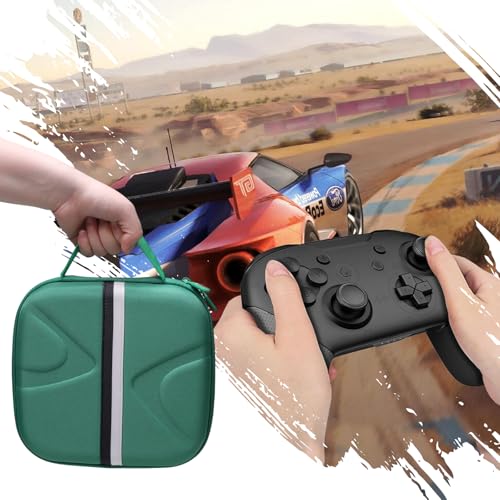 XANAD 2-in-1 Controller Case for Xbox/Playstation/Nintendo Switch/PowerA/ELISWEEN/GameSir/Diswoe/TIANHOO Wireless Controller - Hard Travel Protective Carrying Storage Bag(Green) - color: Green