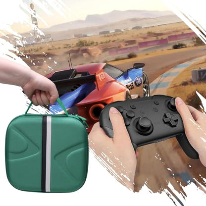 XANAD 2-in-1 Controller Case for Xbox/Playstation/Nintendo Switch/PowerA/ELISWEEN/GameSir/Diswoe/TIANHOO Wireless Controller - Hard Travel Protective Carrying Storage Bag(Green) - color: Green