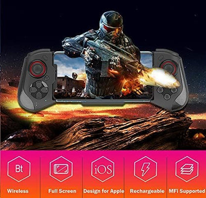 Megadream Mobile Gaming Controller for iPhone iOS Android PC Wireless Gamepad Joystick for iPhone 17/iPhone 16/15/14/12, iPad, MacBook, Galaxy S22/S21/S20, TCL, Tablet, PC - 18+ Hour Battery Life - COD - color: Black