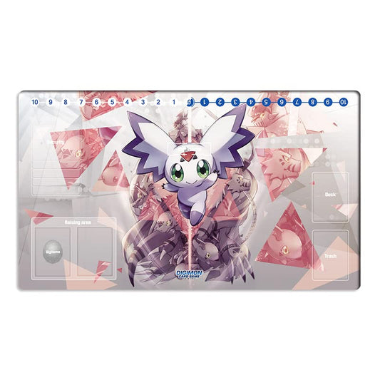 New DTCG Duel Playmat Digimon Diaboromon Trading Card Game TCG CCG Mat Pad + Free Bag (ZD002-667-SM)