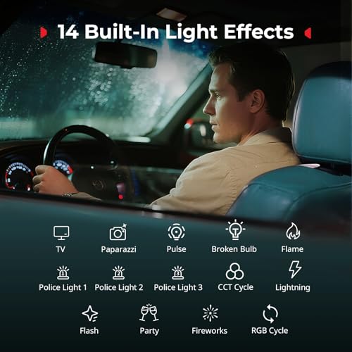 SmallRig RM 40C Mini LED RGB Video Light, 4800mAh Battery, LCD Display, Portable Camera Light for Tiktok Youtube Content Creators Photographer Gifts, 2500K-10000K CRI 96 TLCI 99, Magnetic Mount - 5359 - color: 40C RGB