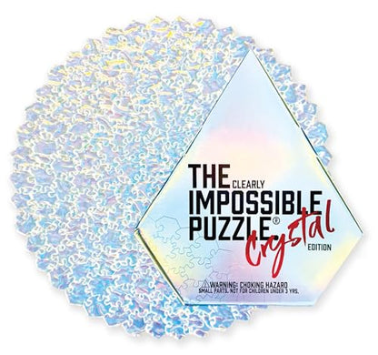 The Clearly Impossible Puzzle 100, 200, 500, 1000 Pieces Hard Puzzle for Adults Cool Difficult Clear Brain Teaser - Difficult Funny for Adults - size: Crystal Edition